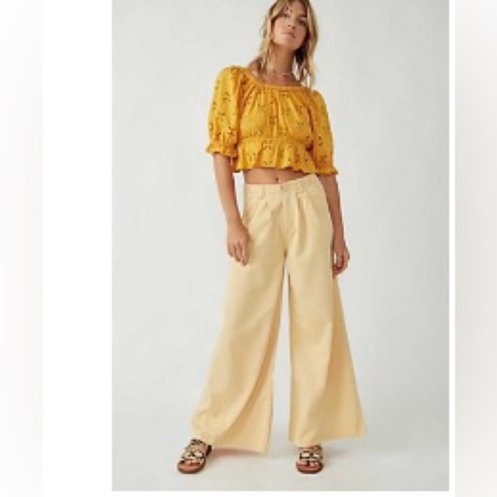 Free People Light As Spring Trousers